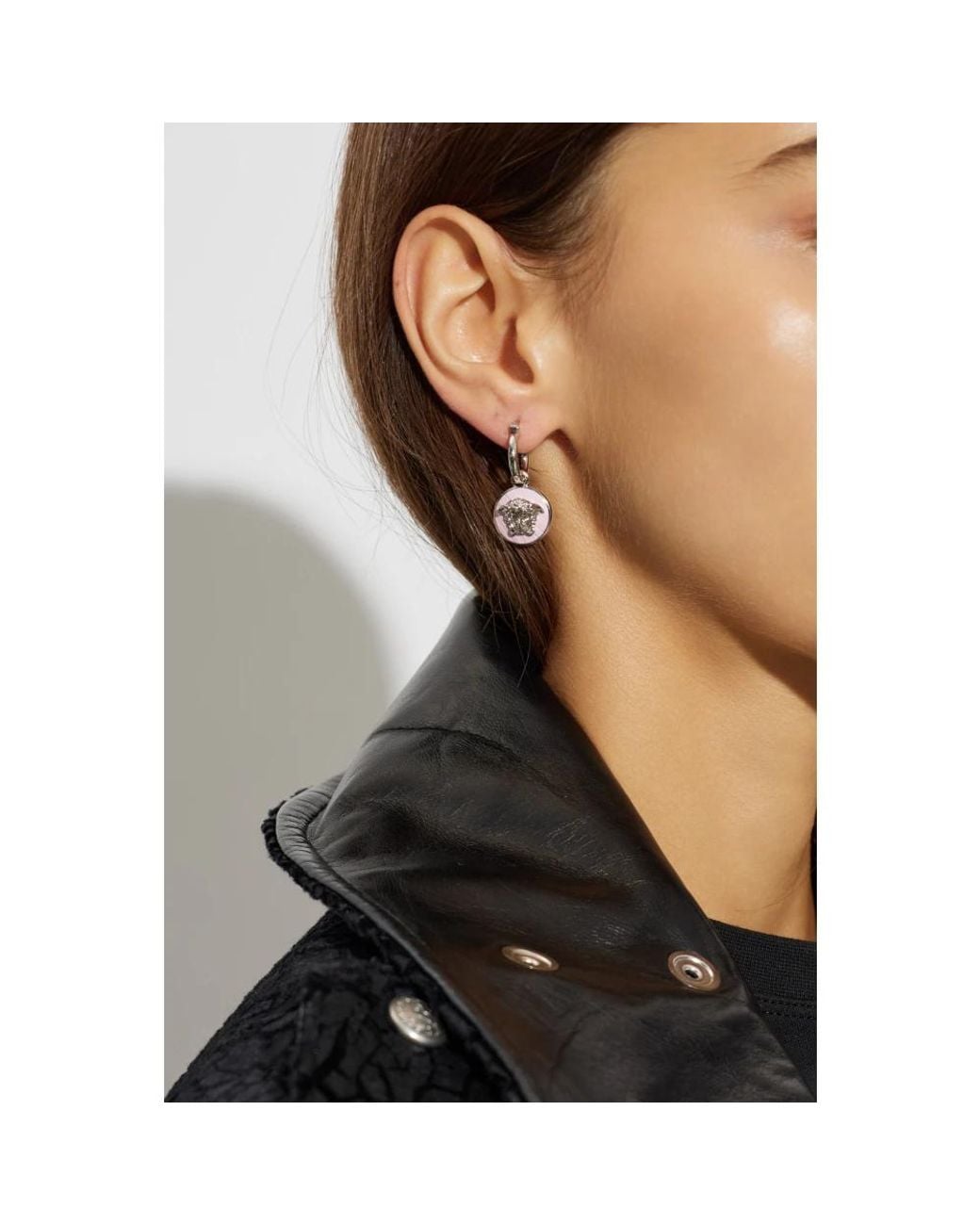 Versace Metallic Earrings