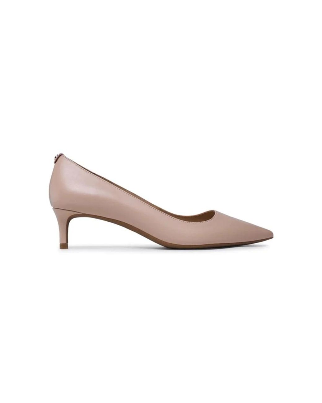 Michael Kors Schoenen ,Leer Flex Kitten Pump Decollete Lage Hak in het Pink