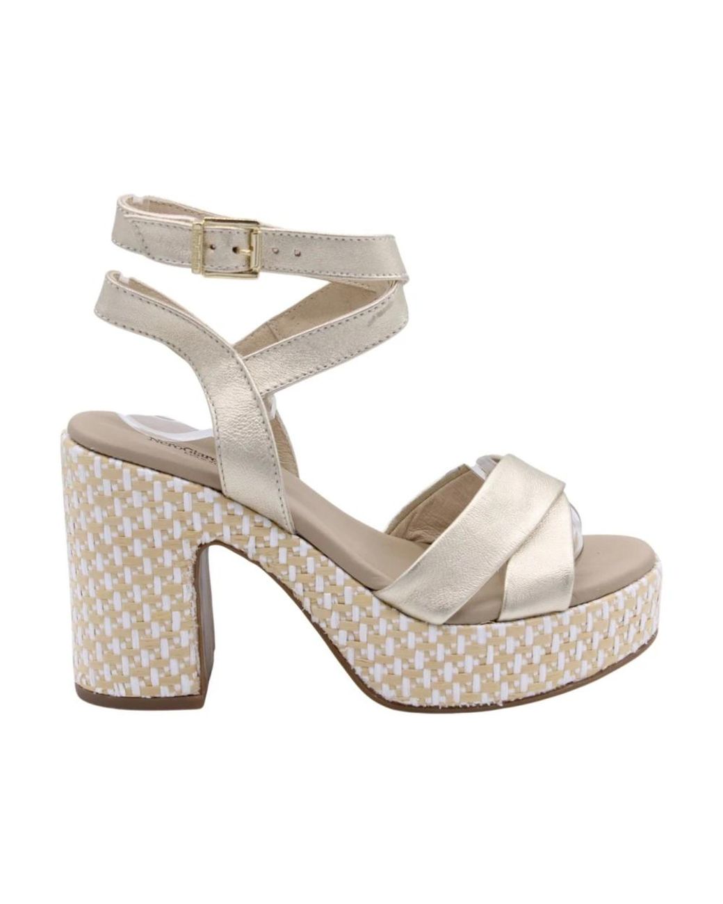 Nero Giardini White High Heel Sandals