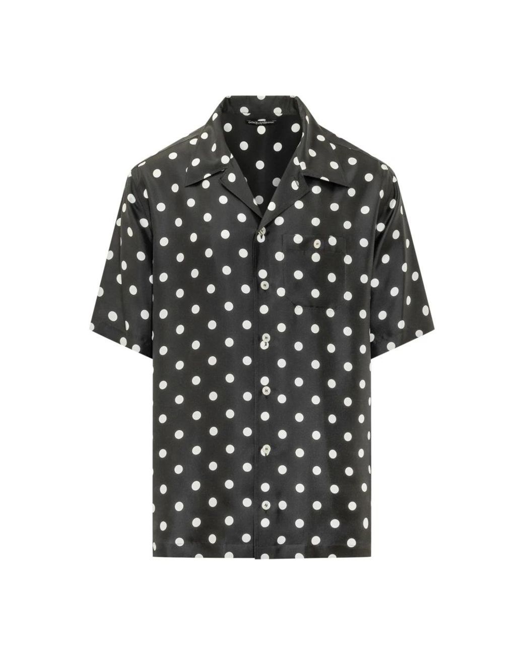 Dolce & Gabbana Black Short Sleeve Shirts for men