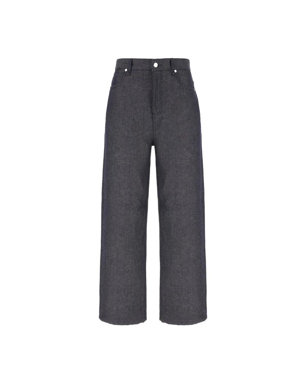 Fendi Gray Wide Jeans for men