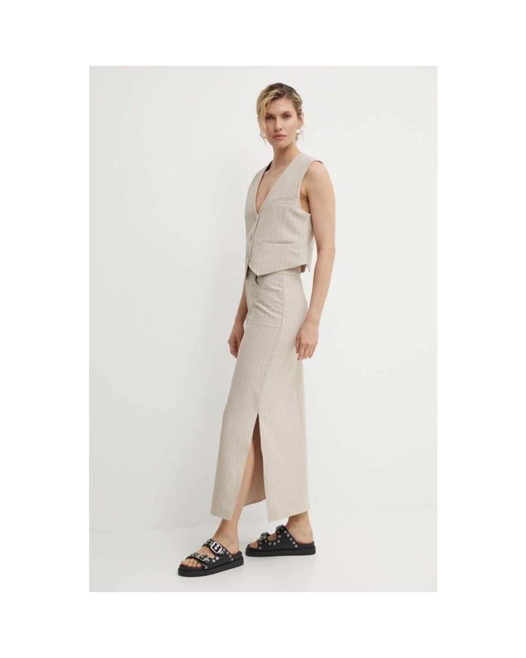 Suit Vests Gestuz de color Natural