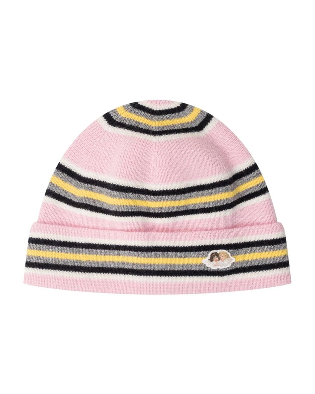 Fiorucci Pink Angel Patch Beanie