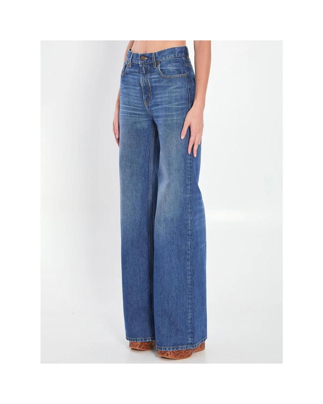 Chloé Blue Wide Jeans