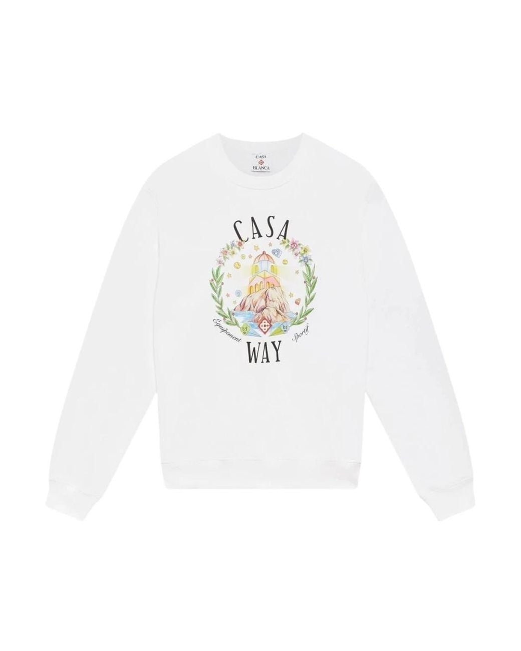 Casablanca White Sweatshirts for men