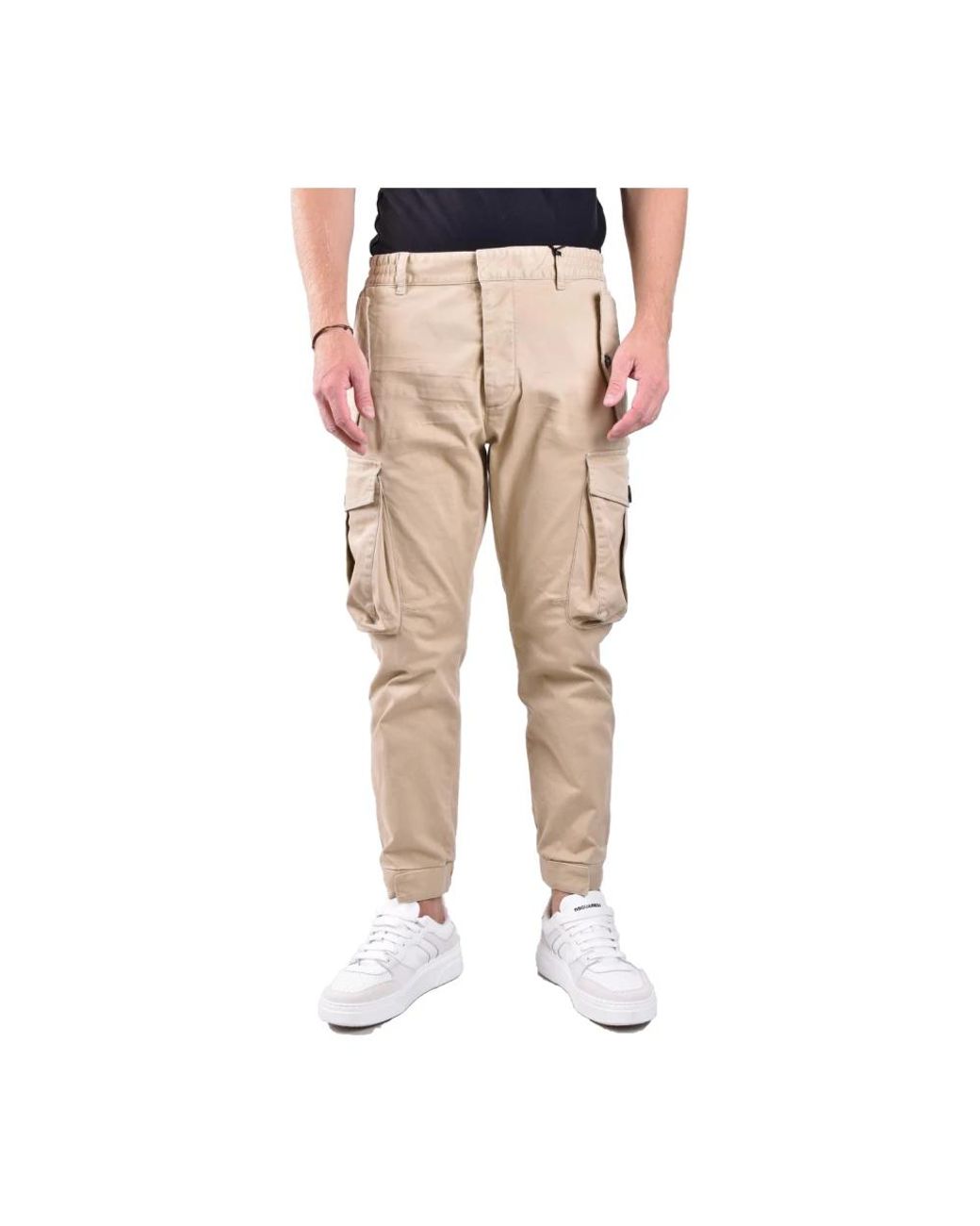 DSquared² Natural Slim-Fit Trousers for men