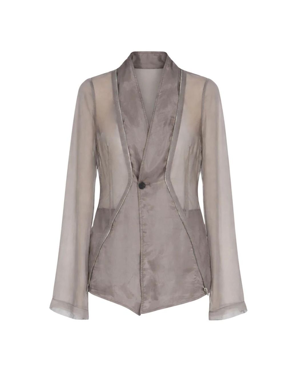 Rick Owens Gray Blazers