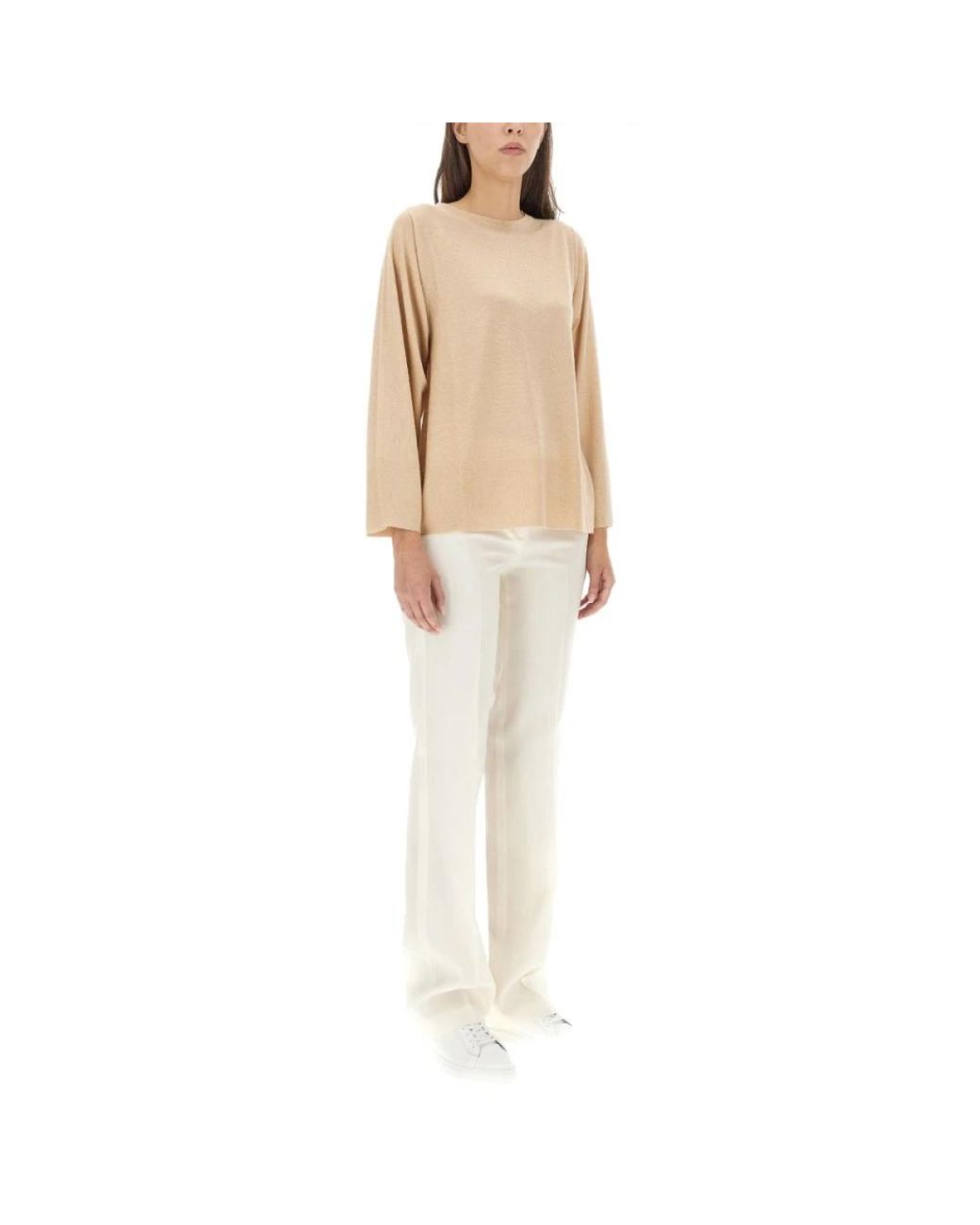 Fabiana Filippi Natural Round-Neck Knitwear