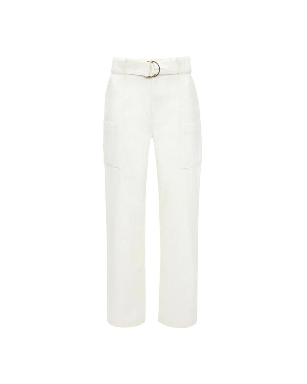 J.W. Anderson White Straight Trousers