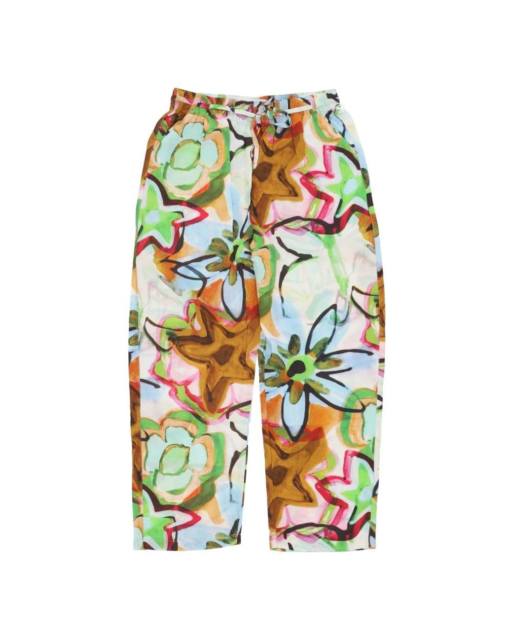 Obey Green Straight Trousers
