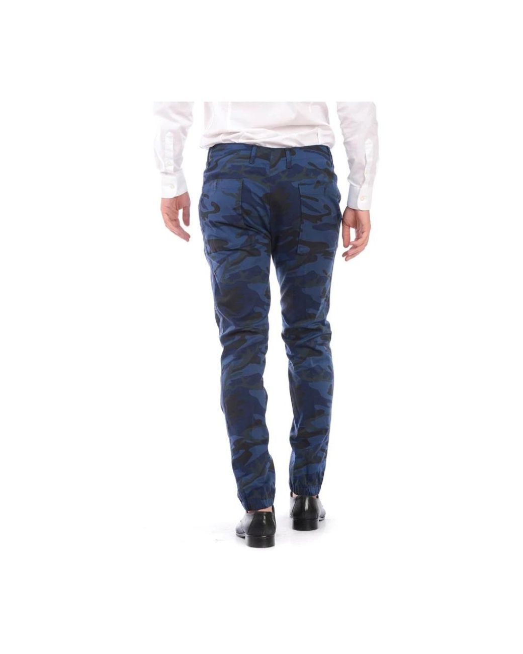 Daniele Alessandrini Blue Slim-Fit Trousers for men