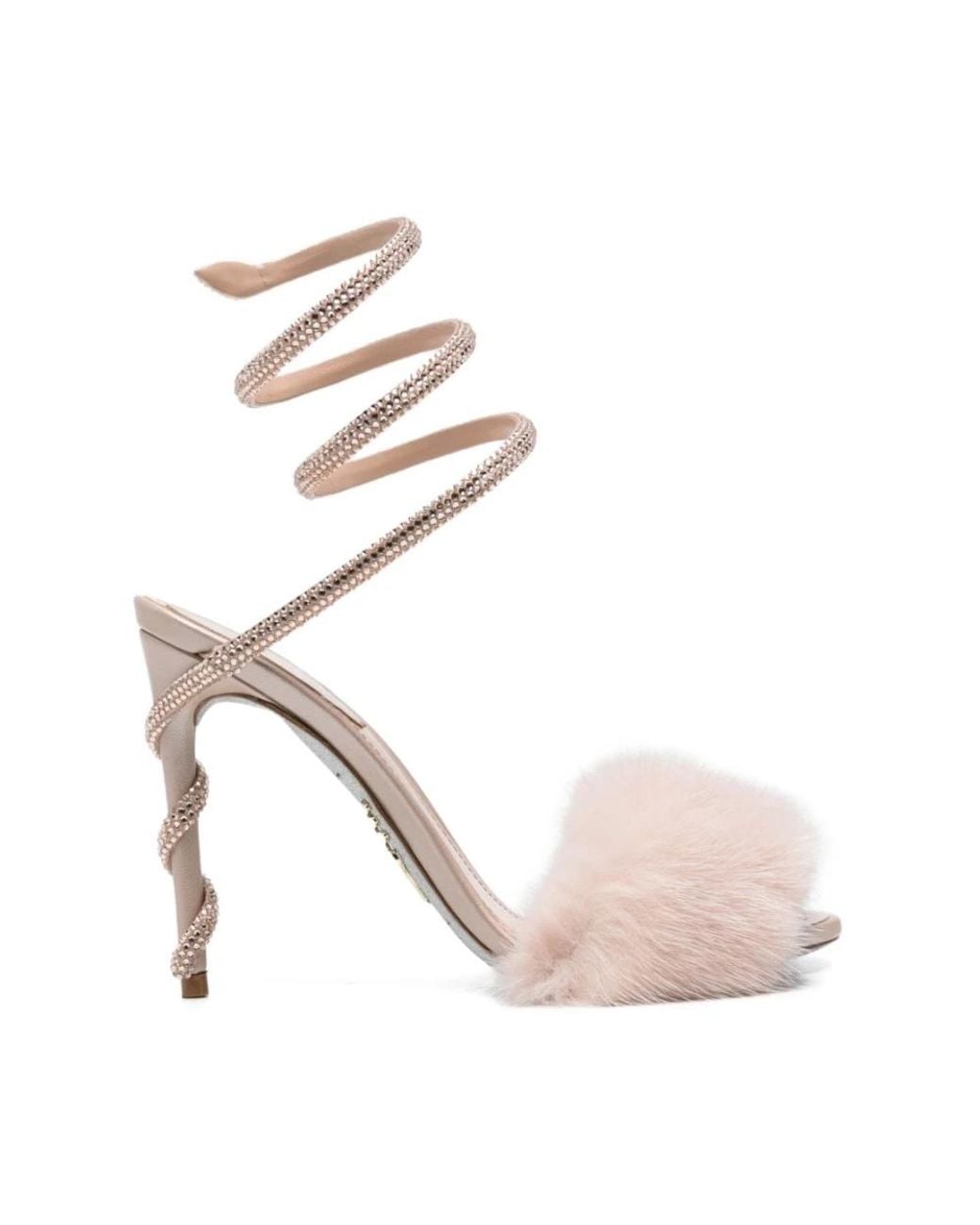 Rene Caovilla Pink High Heel Sandals