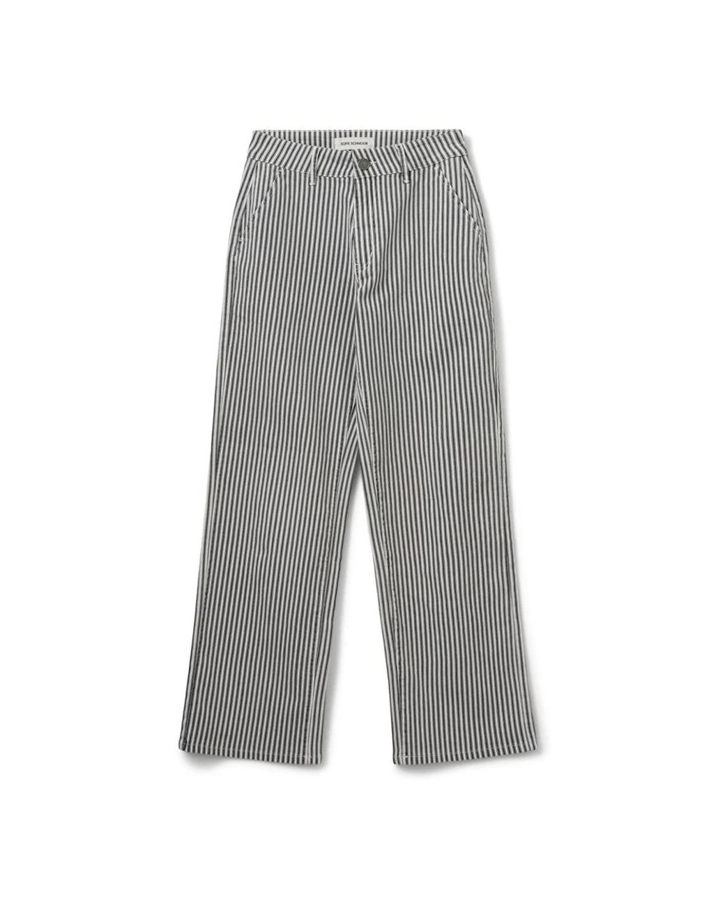 Straight Trousers Sofie Schnoor de color Gray