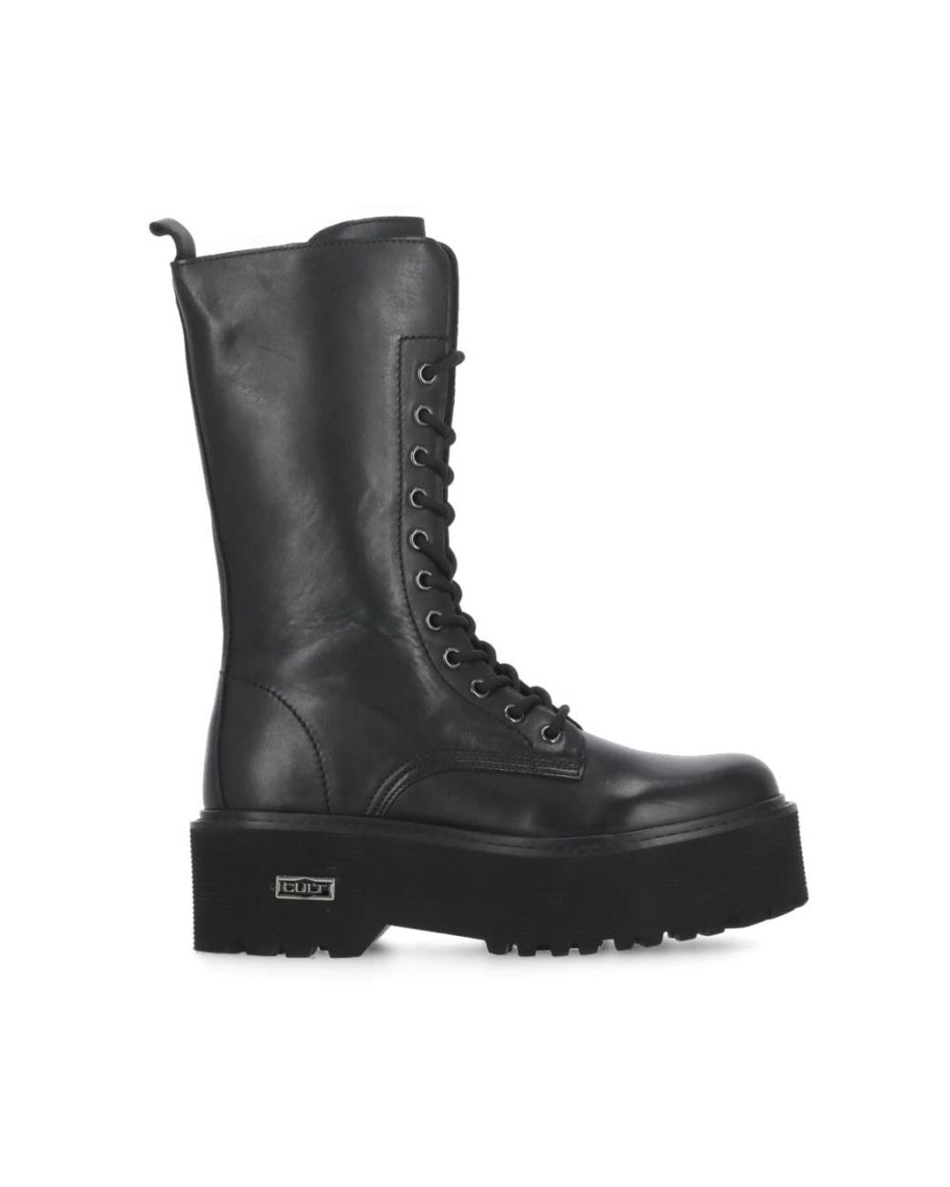 Cult Black Lace-Up Boots