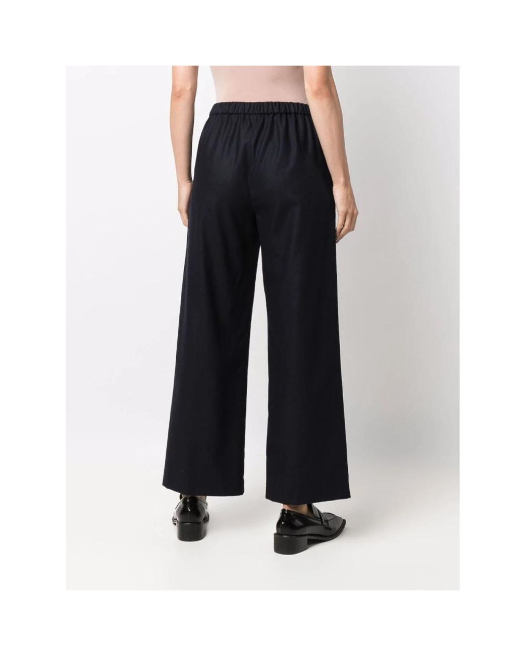 Aspesi Blue Wide Trousers