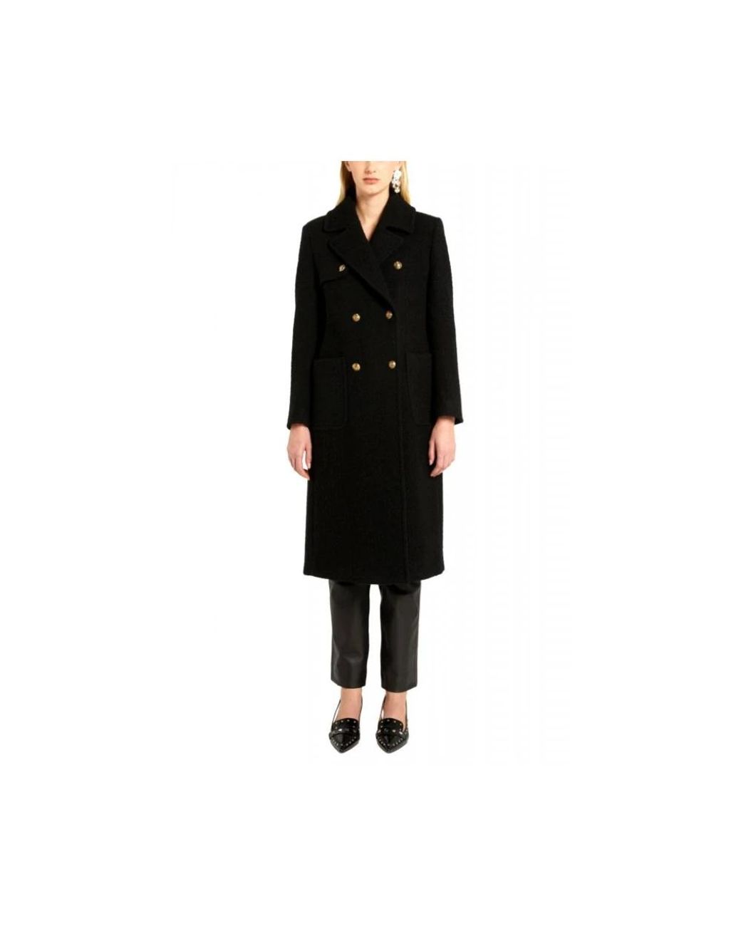 Marella Black Double-Breasted Coats