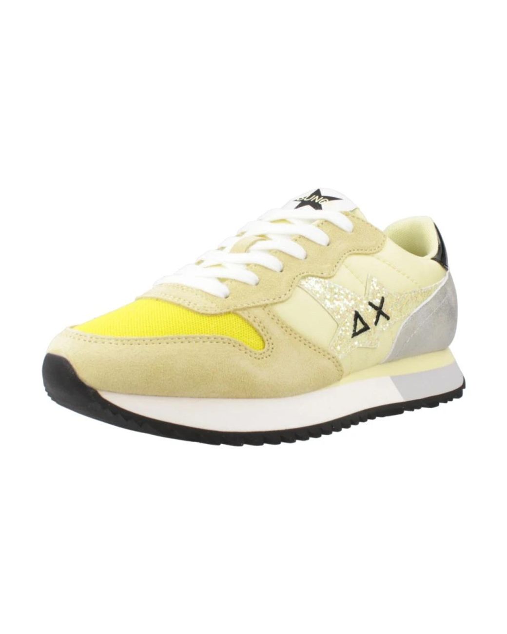 Sun 68 White Sneakers