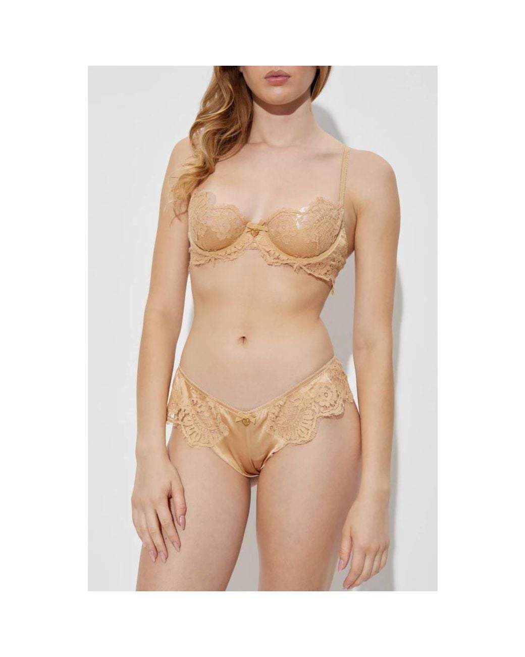 DSquared² Ondergoed ,Katoen Kanten Bh in het Natural
