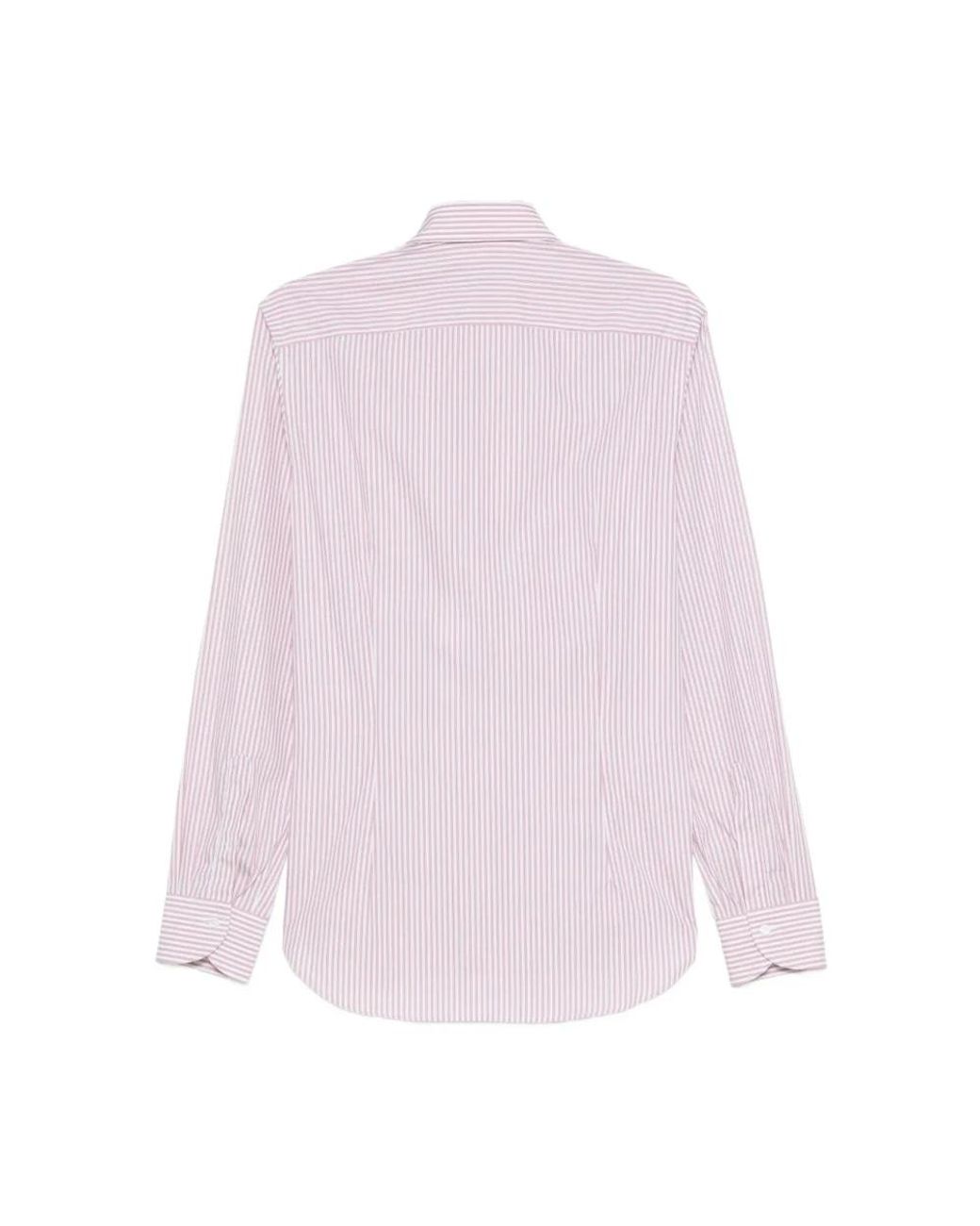 Canali Pink Casual Shirts for men