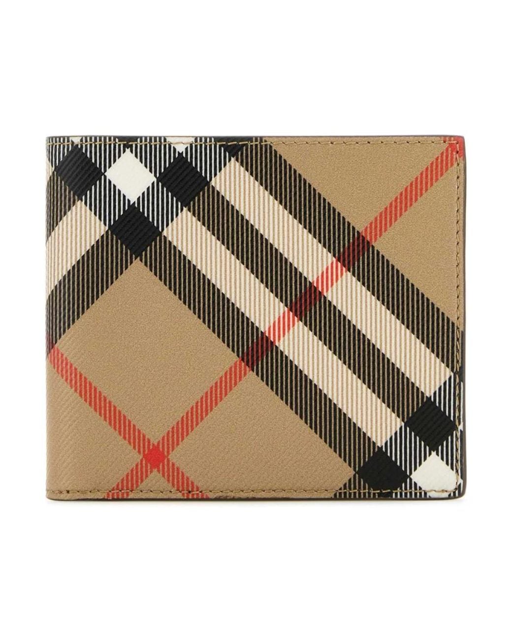 Burberry Accessoires ,Veelkleurig ,Katoen Printed E-Canvas Wallet in het Green voor heren