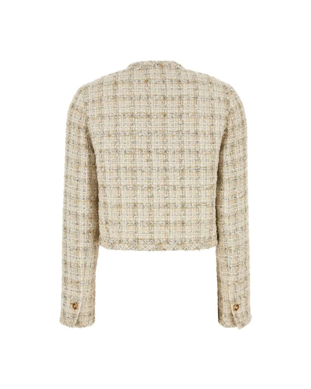 Tweed Jackets Versace en coloris Natural