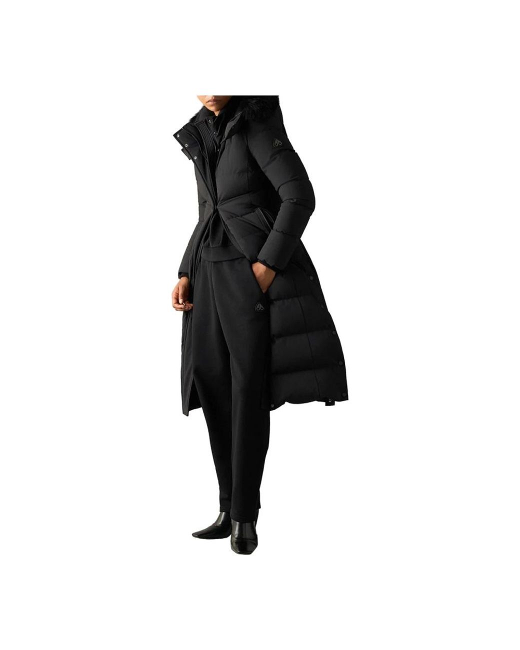 Down Coats Moose Knuckles de color Black