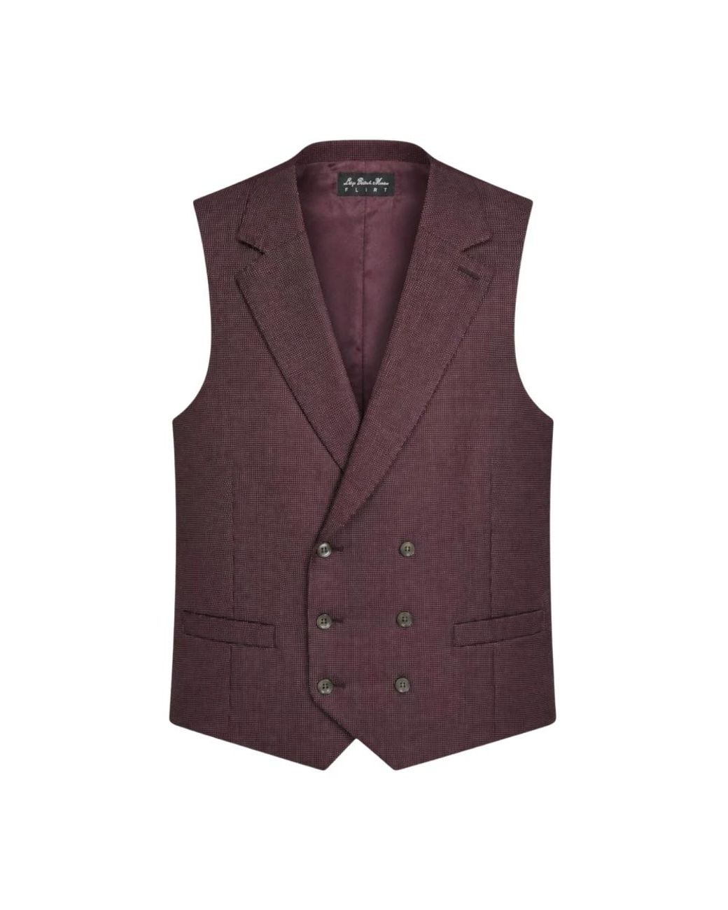 Luigi Bianchi Purple Waistcoats for men