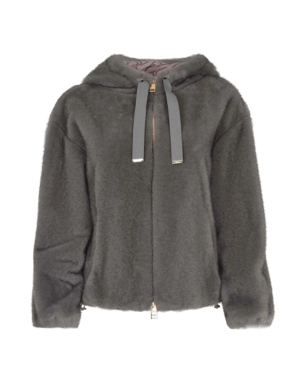 Herno Jassen ,Grijs ,Polyester Chantilly Jas in het Gray
