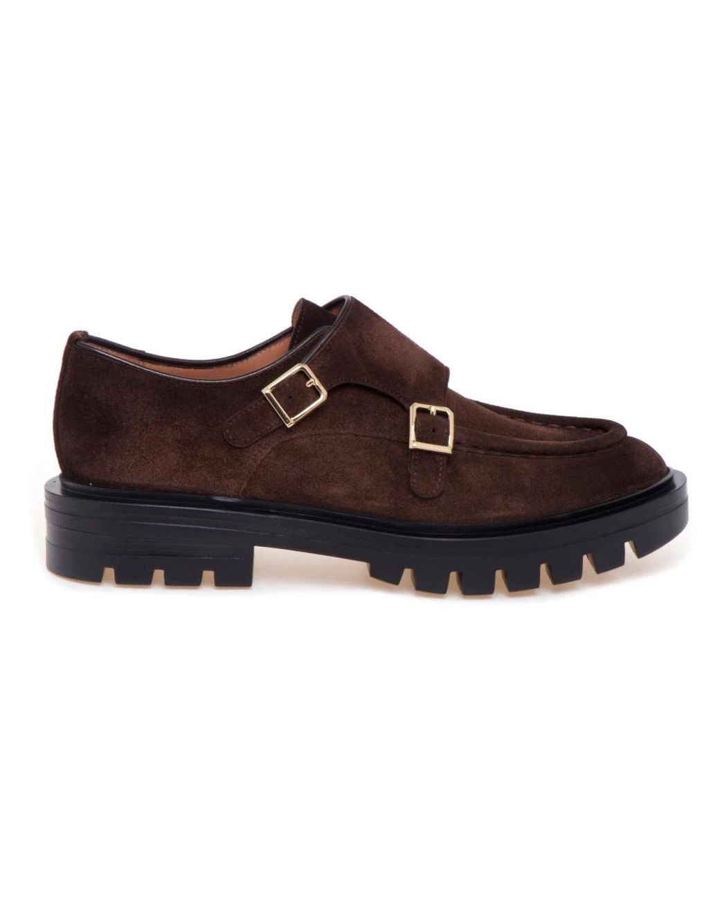 Santoni Brown Flat Shoes