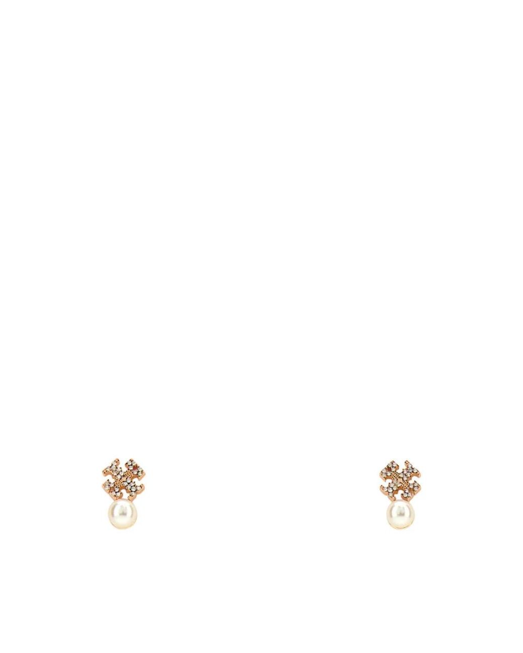 Tory Burch White Earrings
