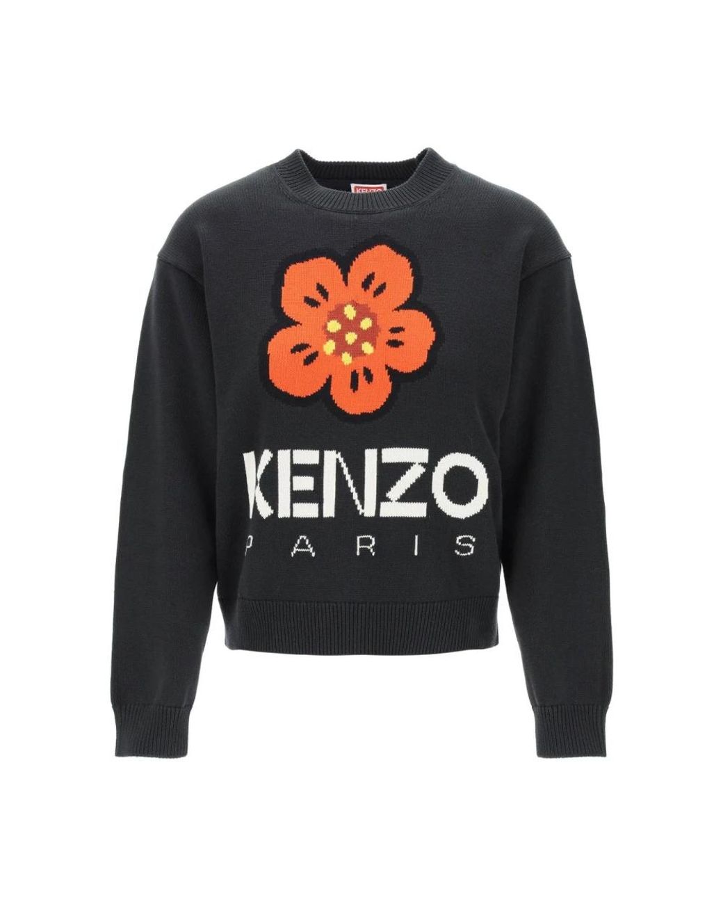 KENZO Blue Round-Neck Knitwear