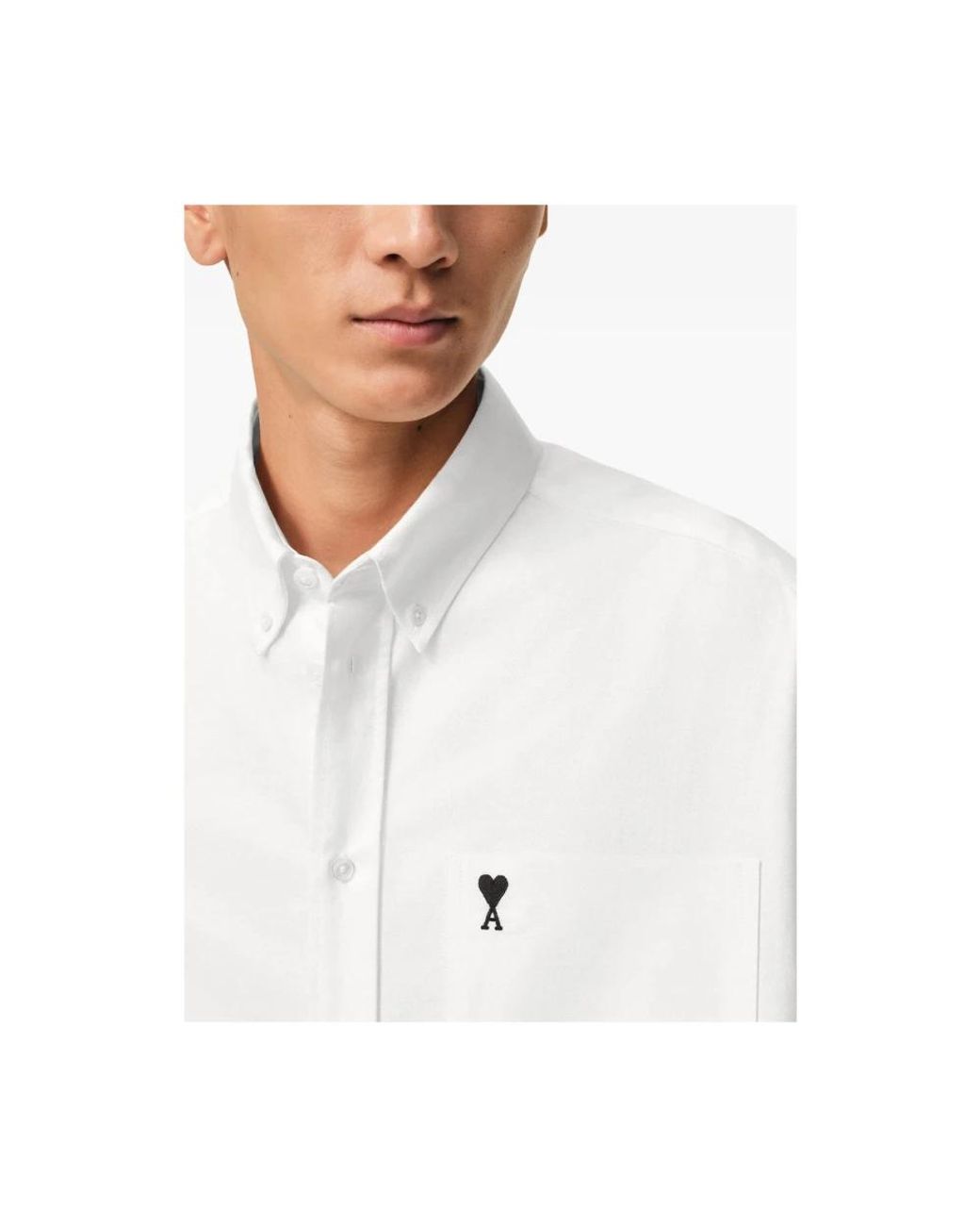 AMI White Short Sleeve Shirts for men