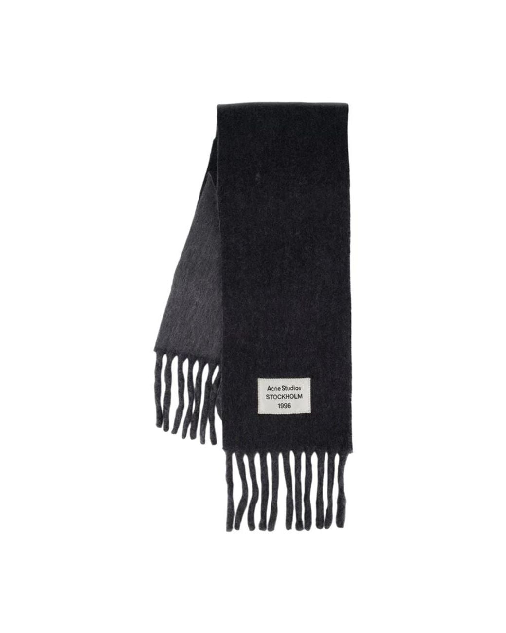 Winter Scarves Acne de color Black