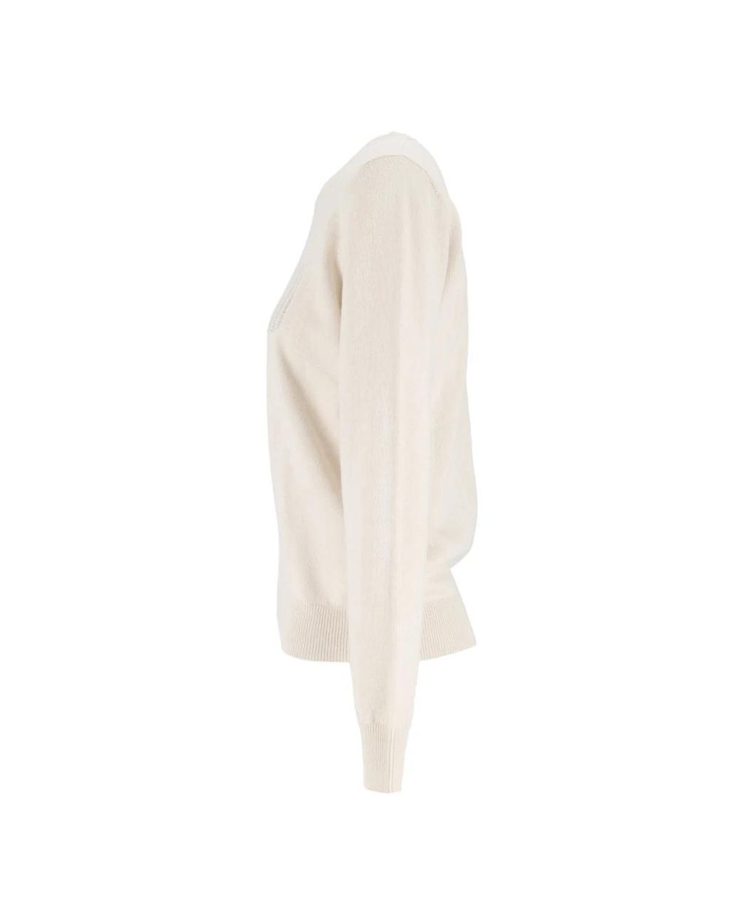 Peserico White Round-Neck Knitwear for men