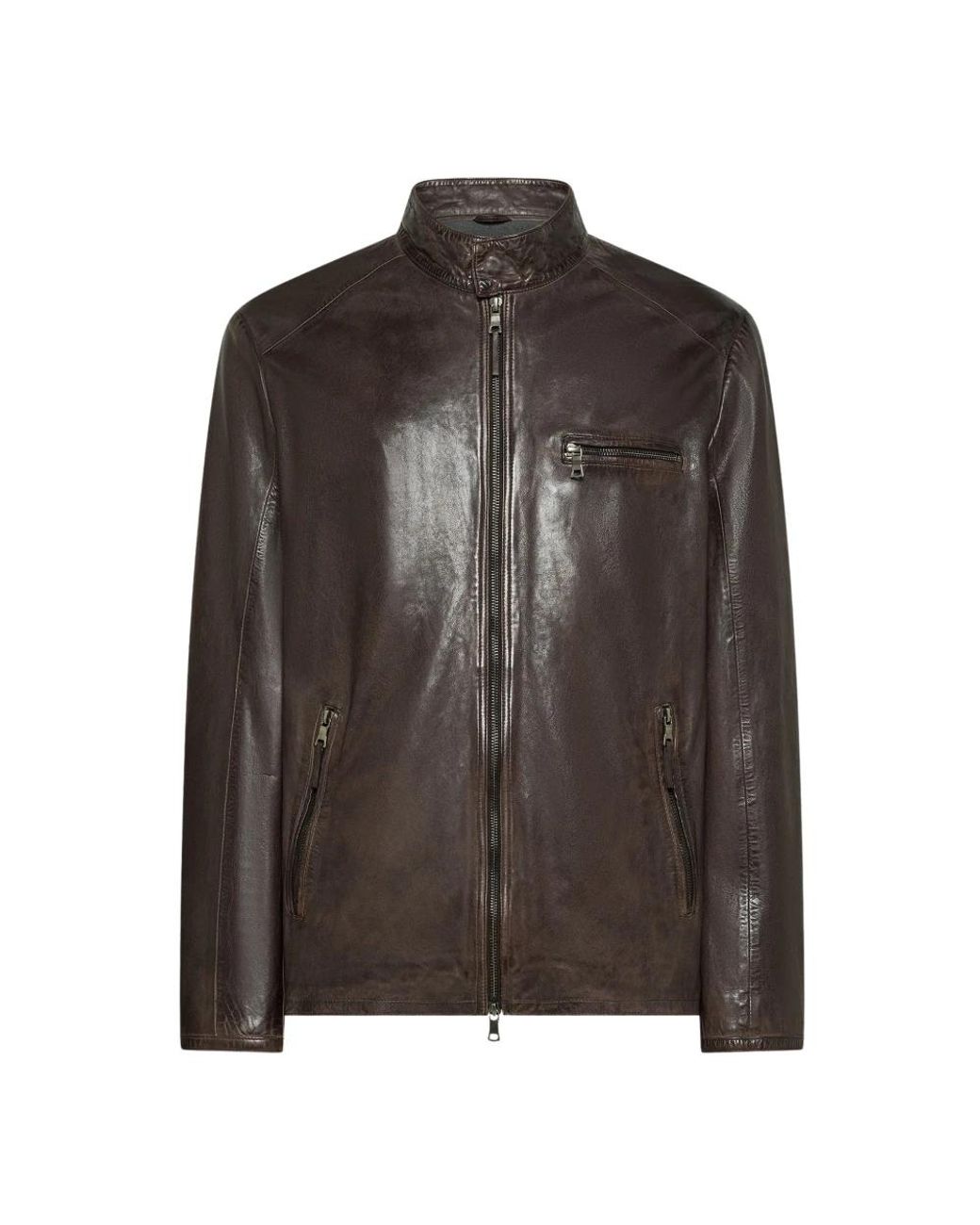 Leather Jackets Seventy pour homme en coloris Brown