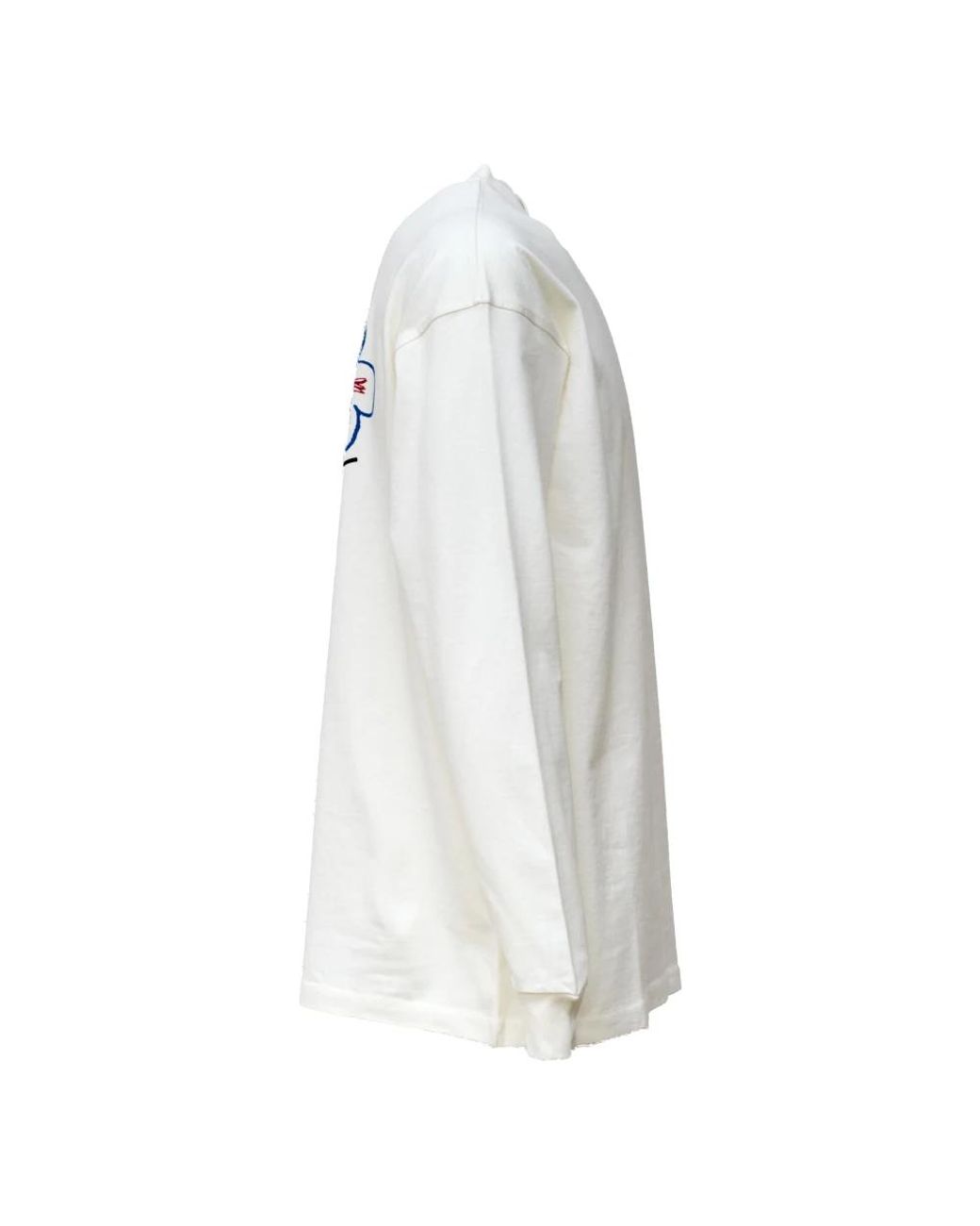 Drole de Monsieur White Long Sleeve T-Shirts for men