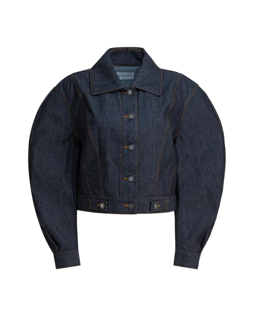 Givenchy Jassen ,Blauw ,Denim Back-To-Front Cocoon Jacket in het Blue