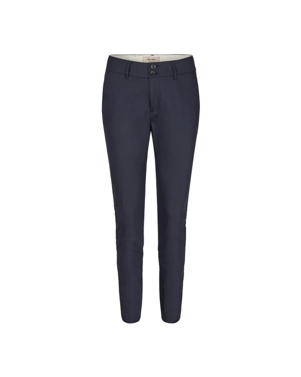 Mos Mosh Broeken ,Blauw ,Katoen Nachtbroek Met Ribboorden in het Blue