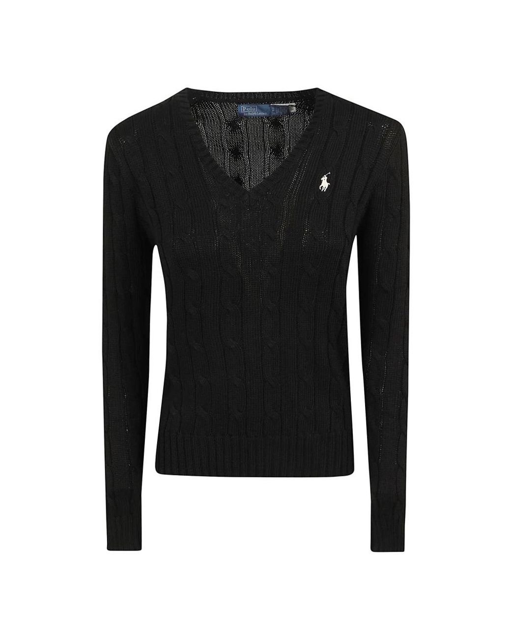 Polo Ralph Lauren V Neck Knitwear In Black Lyst