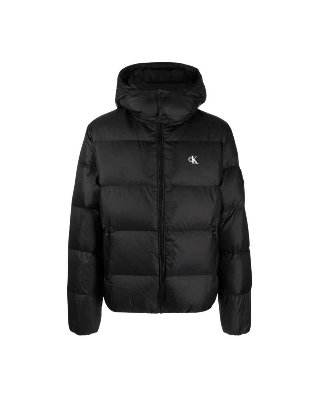 Calvin klein black winter jacket new arrivals