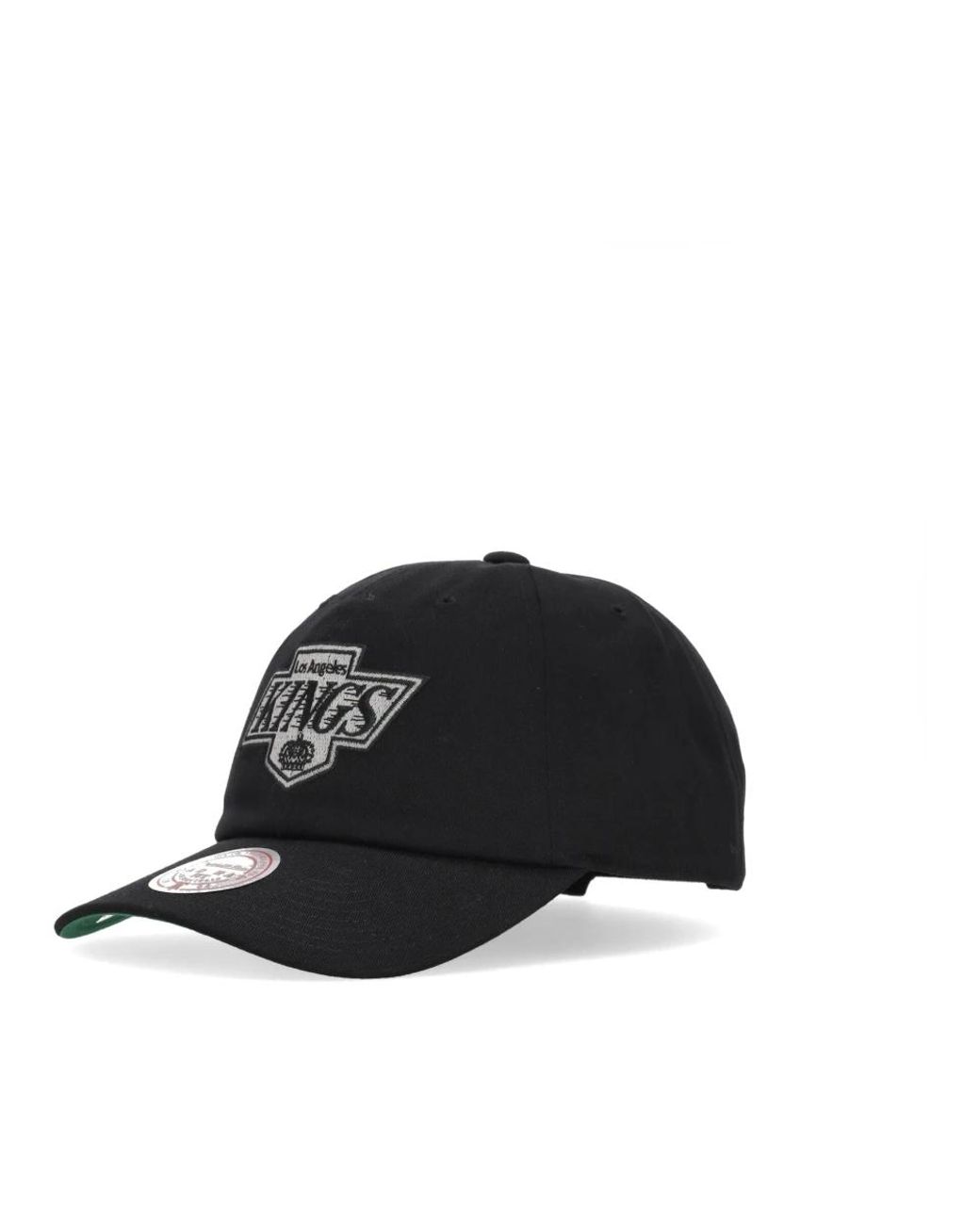 Mitchell & Ness Accessoires ,Zwart ,Katoen Los Angeles Kings Gebogen Klep Pet Zwart in het Black voor heren