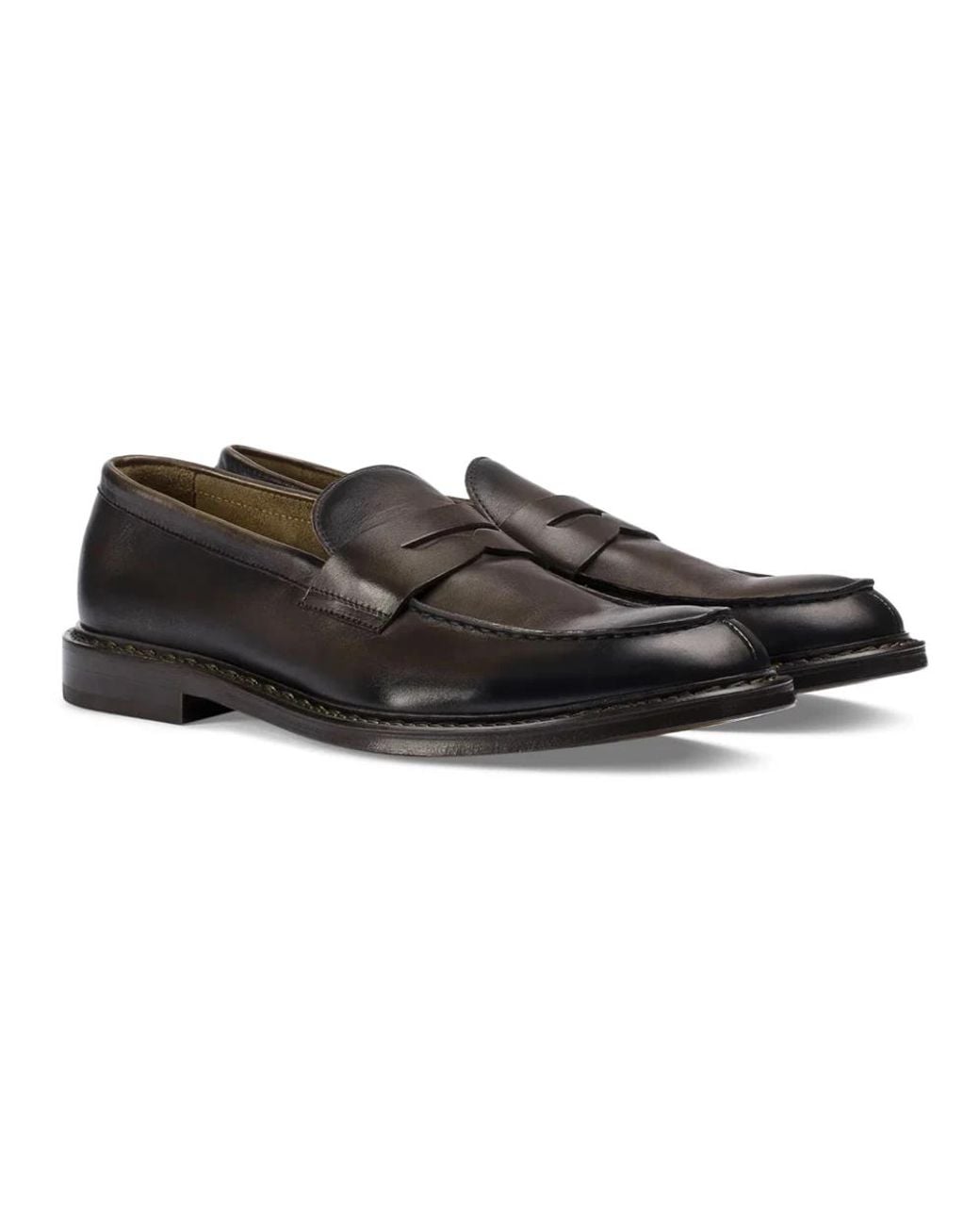 Doucal's Black Loafers for men