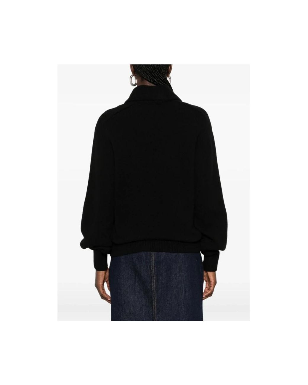 Khaite Black Round-Neck Knitwear