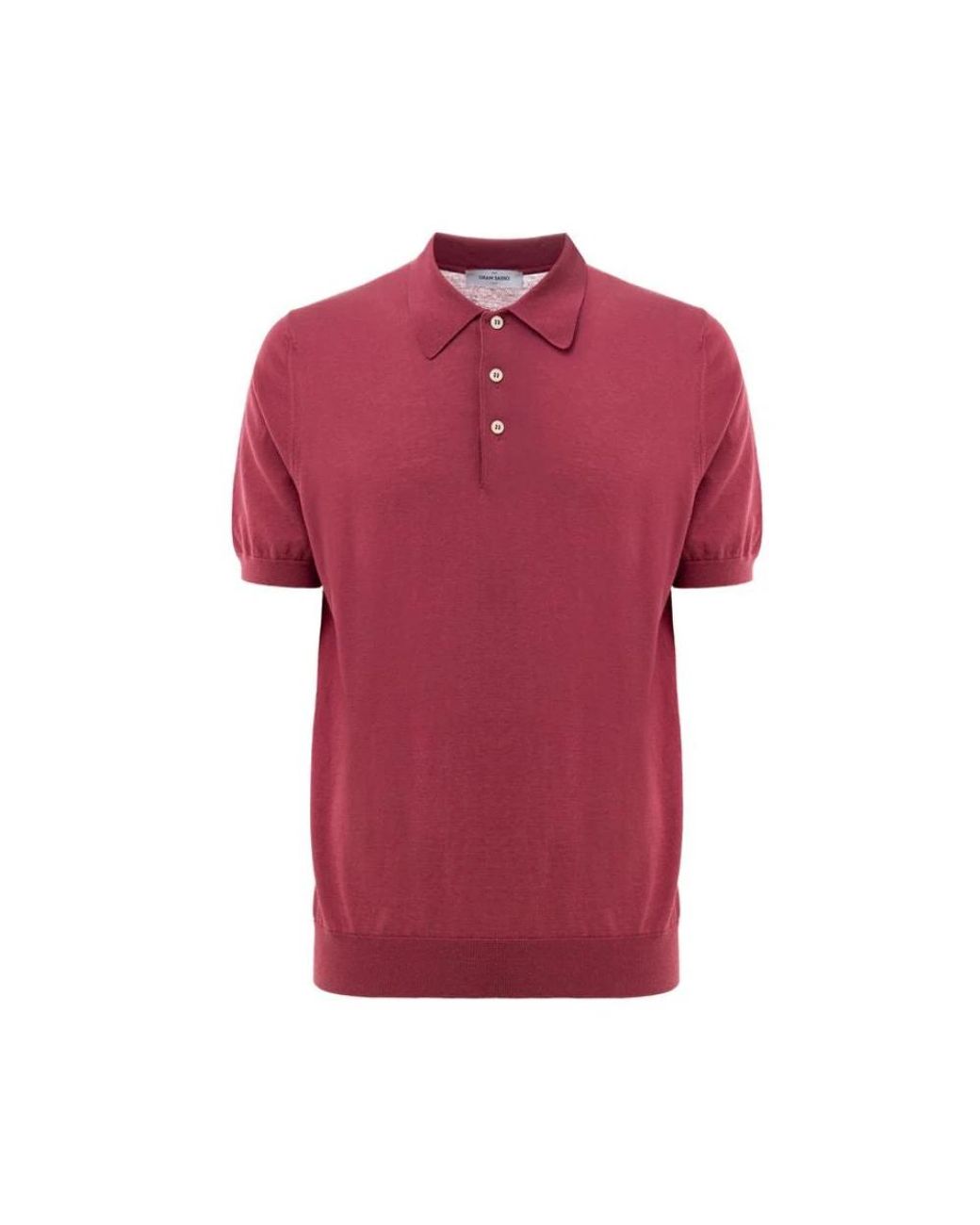 Gran Sasso Red Polo Shirts for men