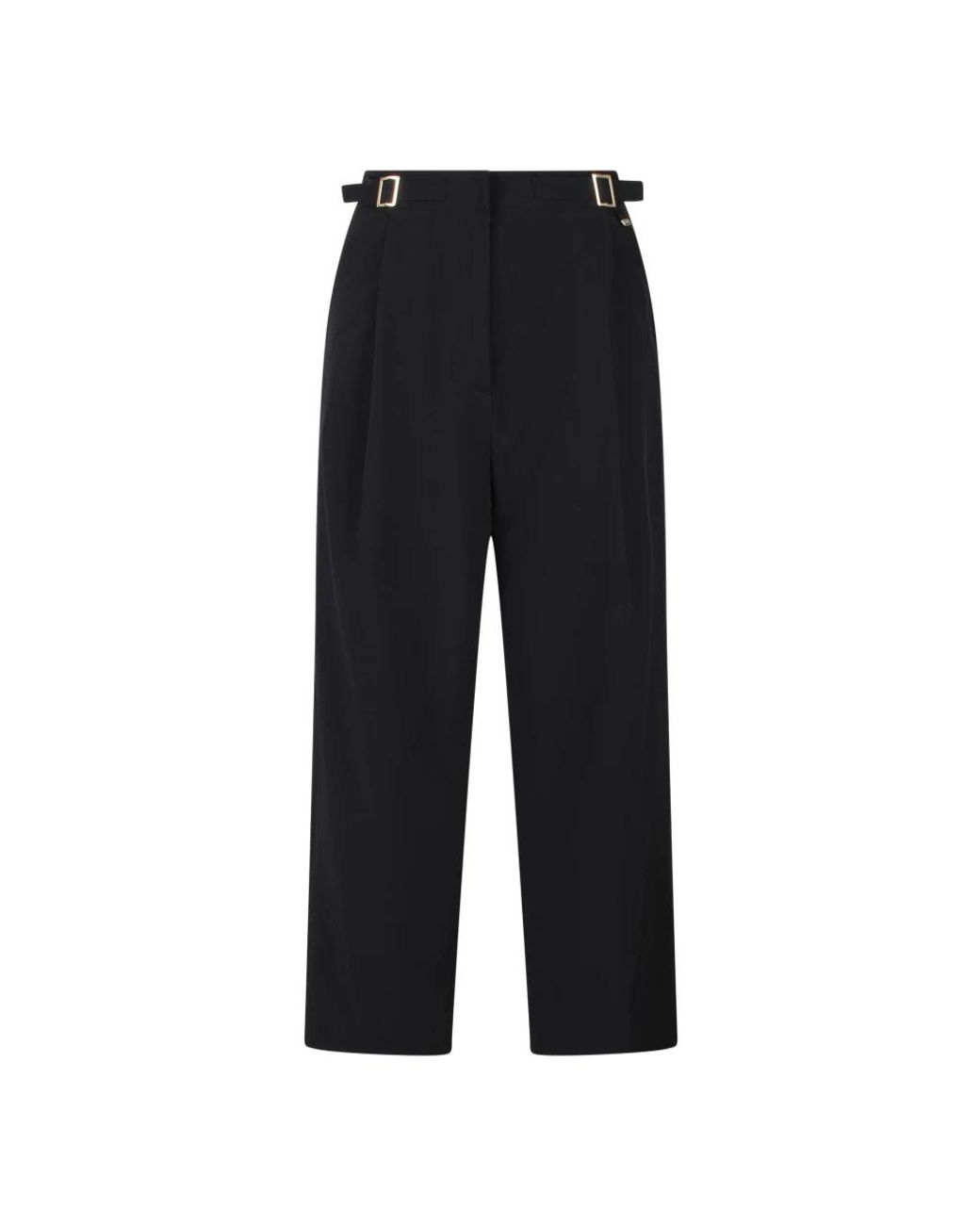 Herno Black Straight Trousers