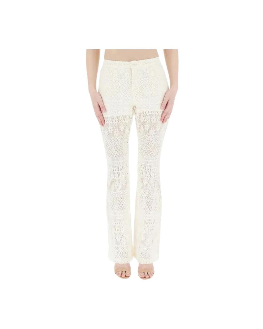 Liu Jo White Slim-Fit Trousers