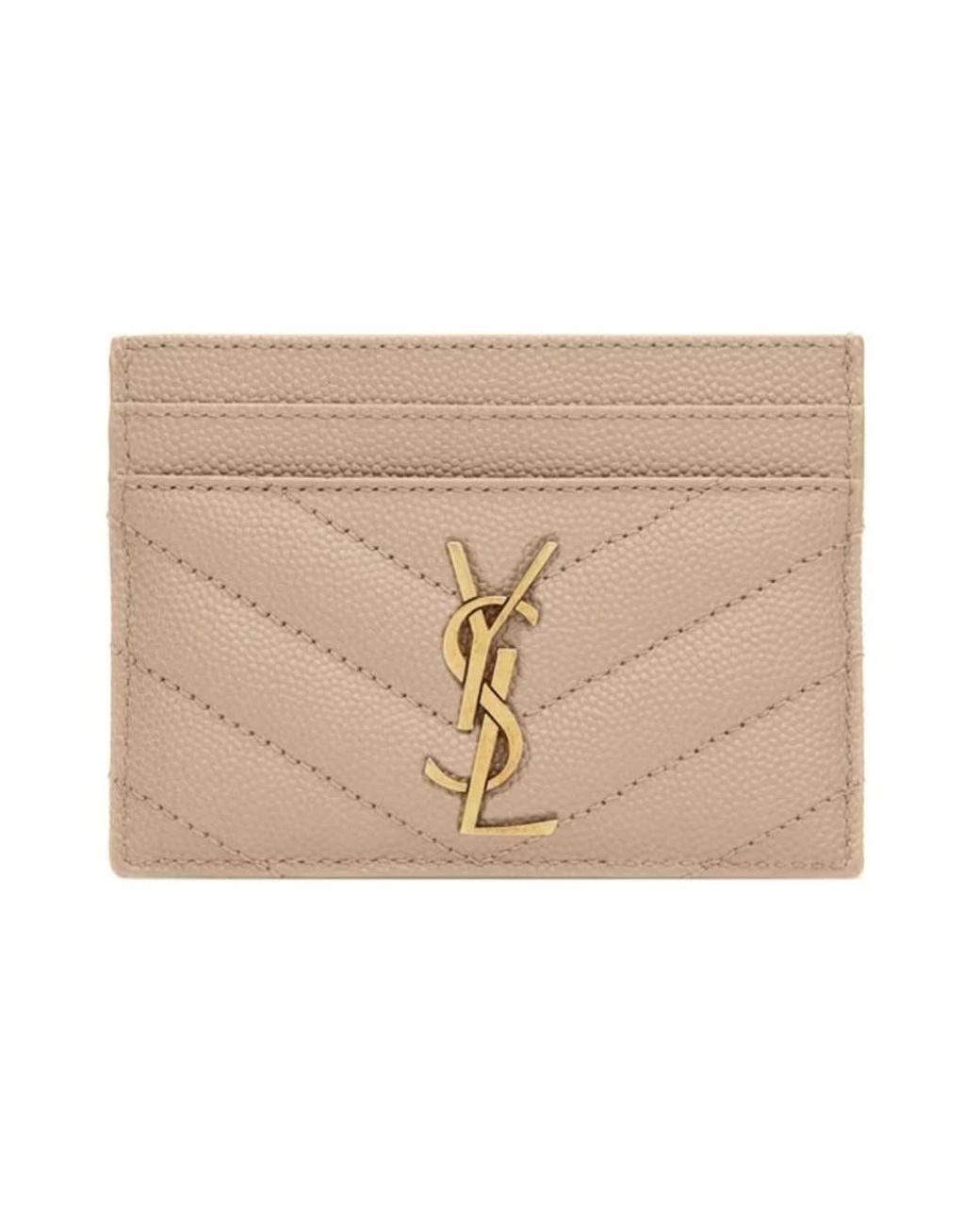Saint Laurent Natural Wallets & Cardholders