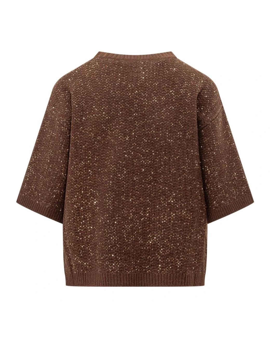 Fabiana Filippi Brown Round-Neck Knitwear