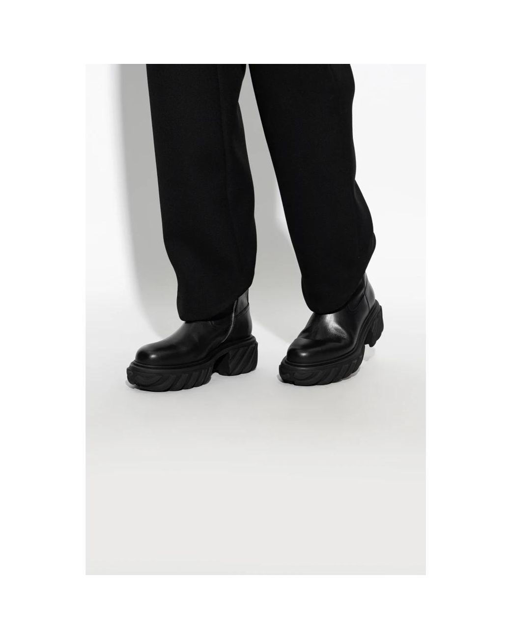 Off-White c/o Virgil Abloh Black Ankle Boots for men