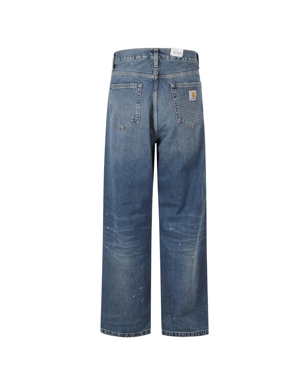 Carhartt Blue Straight Fit Jeans for men